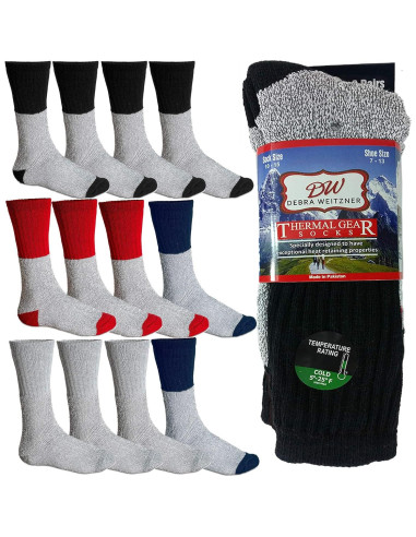 Calcetines Térmicos Debra Weitzner 12 Pares Unisex Aislantes