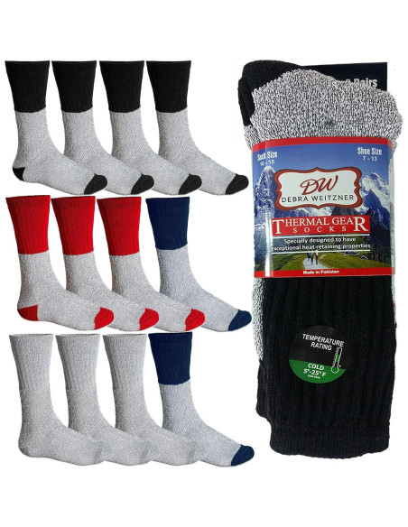 Calcetines Térmicos Debra Weitzner 12 Pares Unisex Aislantes