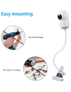 Soporte de Abrazadera VOMENC para AOSU IndoorCam P1 y TP-Link Tapo 2