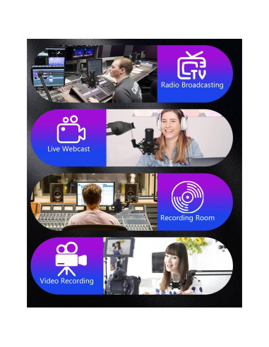 Soporte de micrófono Boseen JS-Lavalier 47-53mm Anti-vibración