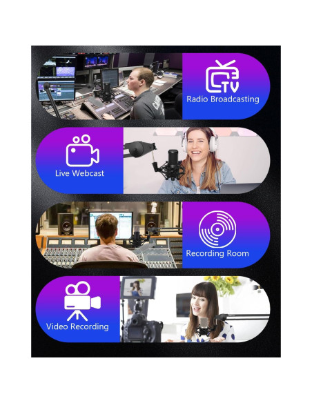 Soporte de micrófono Boseen JS-Lavalier 47-53mm Anti-vibración