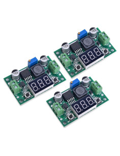 3PCS Convertidor Buck LM2596 Ajustable 4-40V a 1.25-37V