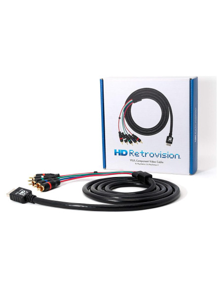 Cable de video por componentes HD Retrovision PS2/PS3 1.8m