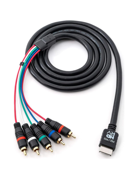 Cable de video por componentes HD Retrovision PS2/PS3 1.8m