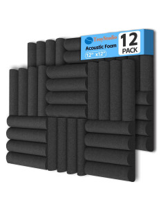 Paneles Acústicos TroyStudio 12 Pcs 30x30 cm Absorbentes