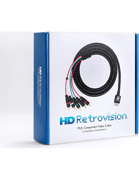 Cable de video por componentes HD Retrovision PS2/PS3 1.8m