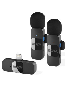 Micrófono Lavalier Inalámbrico BOYA MLS-BY-V2 para iPhone