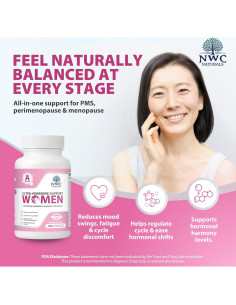 Suplemento Hormonal Natural NWC Naturals A - 180 Cápsulas 2