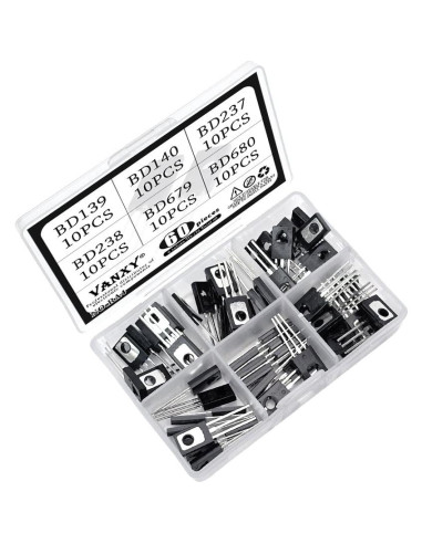 Kits de Transistores de Potencia VANXY TO-126 60 Piezas