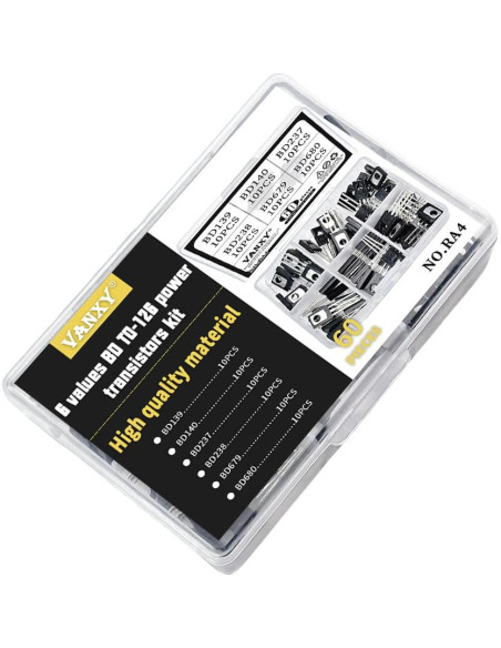 Kits de Transistores de Potencia VANXY TO-126 60 Piezas