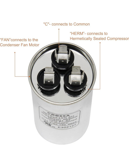 2 Capacitores de Arranque Doble CBB65B 35+5 MFD 370/440V