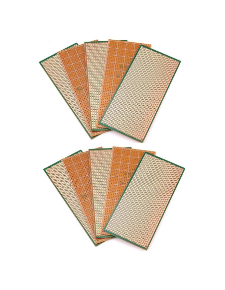 Kit de 10 Placas PCB Universales Yidab 65x145mm para Soldadura