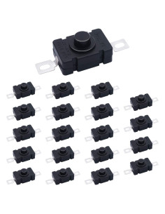 Interruptor de Botón Mini TWTADE 20 Piezas 250V 1.5A