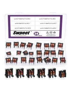 Kit de Bobinas de Inductancia Swpeet 24Pcs 5mH a 40mH