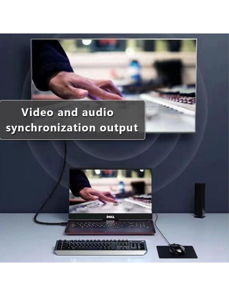 Adaptador USB a HDMI Znoogrn 2M para TV y Proyector