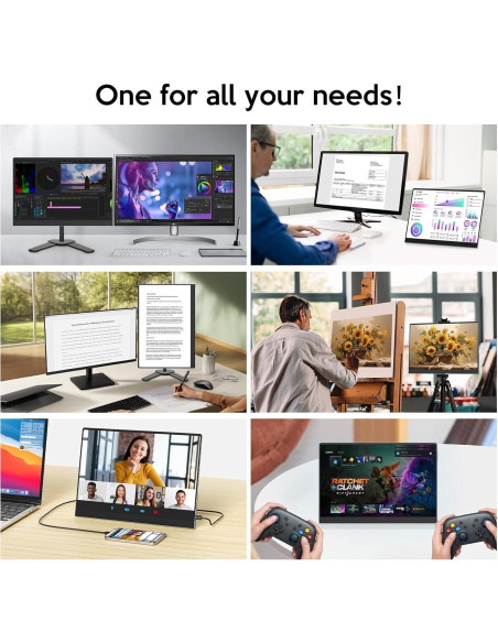 Monitor Portátil OLED 16" XBONFIRE 3K 2880x1800 120Hz Monitor Portátil OLED 16" XBONFIRE 3K 2880x1800 120Hz