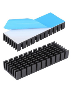 Disipador de Calor Aluminio Awxlumv 70x25x10mm 2Pcs