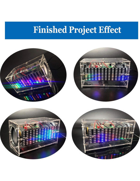 Kit de Altavoz Estéreo MiOYOOW Bluetooth DIY 5W con LED