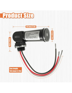 Paquete de 5 Sensores de Luz Fotocélula JAMHER IP65 500W 2