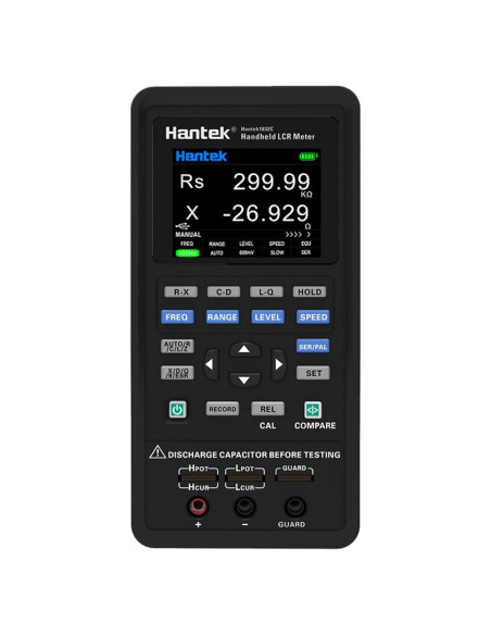 Medidor LCR Hantek 1832C-7 Portátil con Pantalla LCD 2.8"