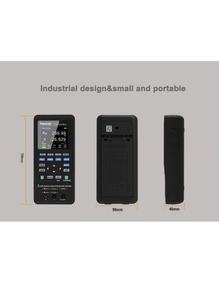 Medidor LCR Hantek 1832C-7 Portátil con Pantalla LCD 2.8"