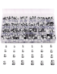 Kit de Capacitores Electrolíticos SMD Cermant 400 Pcs 1uF-1000uF 2