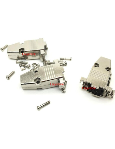 Kit 16 Pcs Conectores DB9 Macho/Hembra RS232 9 Pines Metal