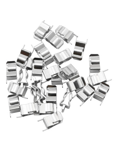 Clip de Soporte para Fusibles de Estaño Niquelado 30PCS 6x30mm
