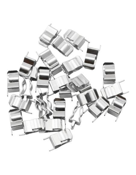 Clip de Soporte para Fusibles de Estaño Niquelado 30PCS 6x30mm