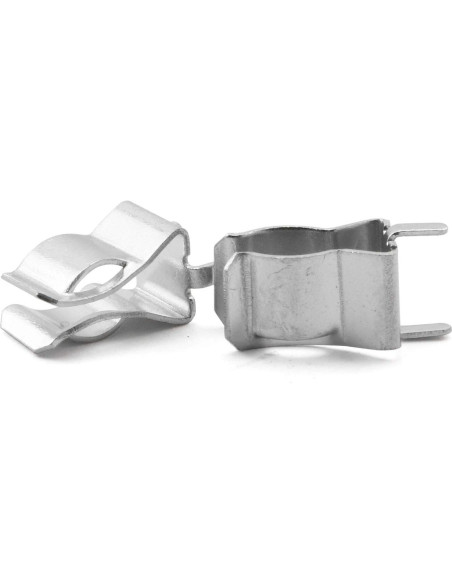 Clip de Soporte para Fusibles de Estaño Niquelado 30PCS 6x30mm