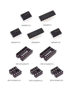 Kit 80Pcs ICs LM358P LM393P NE555P Amplificadores y Comparadores 2