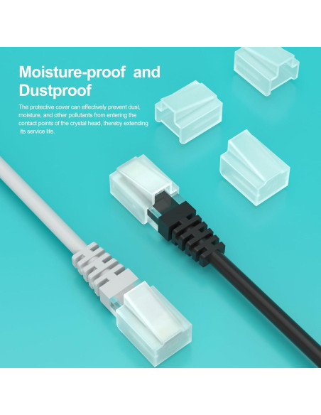 36 Conectores RJ45 Tapa de Polvo Protector PoParttg