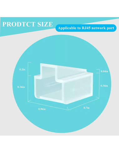 36 Conectores RJ45 Tapa de Polvo Protector PoParttg