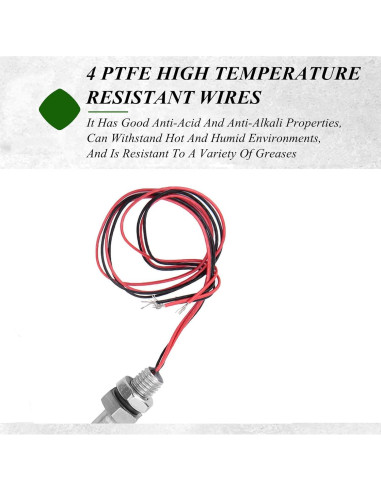 Sensor de Nivel de Agua Caredy 100mm Doble Flotador Acero Inoxidable