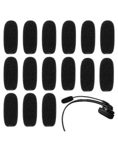 Paquete de 15 fundas de micrófono espuma Lavalier 3.5 cm