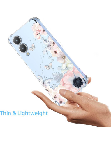 Funda Protectora Vivo Y17S/Y33T 4G/Y36 5G Floral Rosa