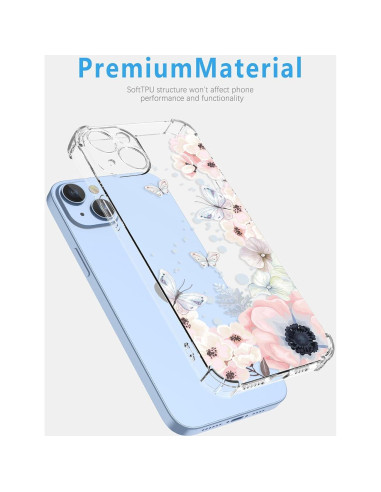 Funda Protectora Vivo Y17S/Y33T 4G/Y36 5G Floral Rosa