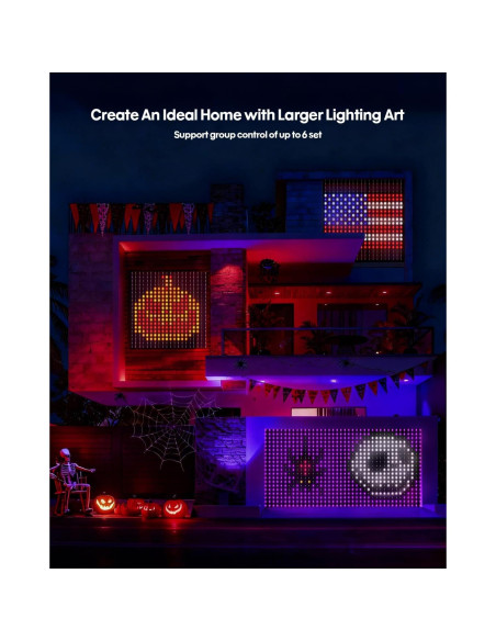 Luces de Cortina LED Inteligentes ZEYEGOY 2.0x2.0m 400 LEDs RGB