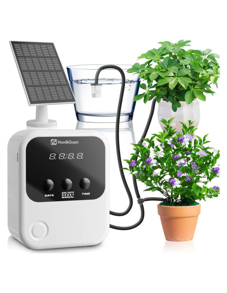 Sistema de Riego Automático Solar Hon&Guan para 15 Plantas