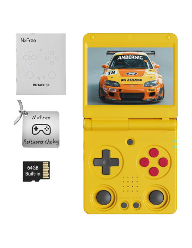 Consola de Juegos Retro Anbernic RG34XXSP 64GB Plegable IPS 3.4"