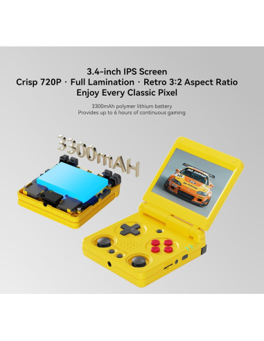 Consola de Juegos Retro Anbernic RG34XXSP 64GB Plegable IPS 3.4"