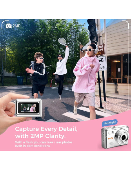 Mini Cámara Digital de Llavero HOTU C1 2MP 1080P Plata Mini Cámara Digital de Llavero HOTU C1 2MP 1080P Plata