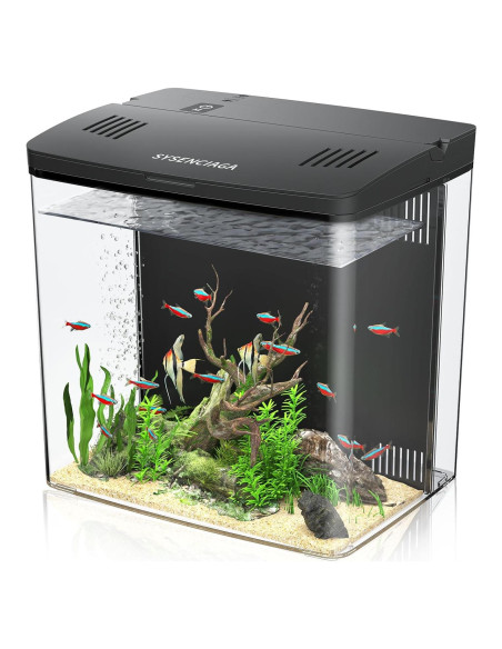 Acuario Inteligente Sysencia 1.2 Galones con Filtro y LED
