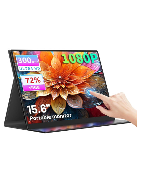 Monitor Portátil Táctil 15.6" FHD 1080P Sibolan con Altavoz Monitor Portátil Táctil 15.6" FHD 1080P Sibolan con Altavoz