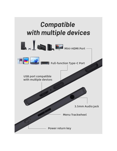 Monitor Portátil Táctil 15.6" FHD 1080P Sibolan con Altavoz Monitor Portátil Táctil 15.6" FHD 1080P Sibolan con Altavoz