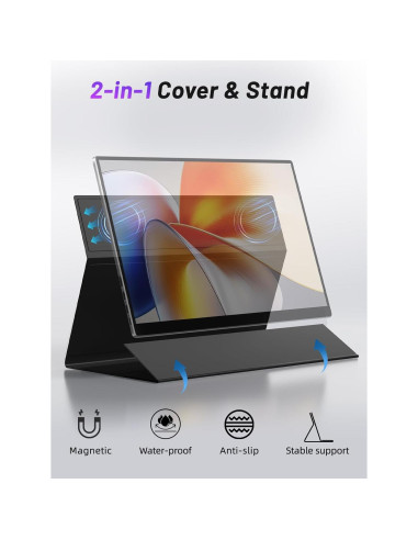 Monitor Portátil Táctil 15.6" FHD 1080P Sibolan con Altavoz