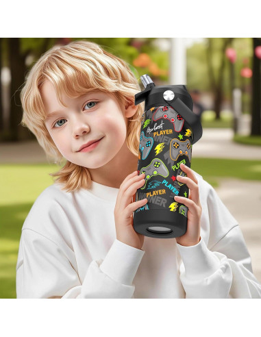 Botella de Agua Infantil Ntswasd 550ml Acero Inoxidable Aislada