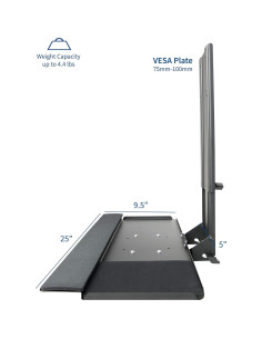 Bandeja para Teclado y Ratón VIVO MOUNT-KB02 Ajustable 2