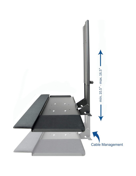 Bandeja para Teclado y Ratón VIVO MOUNT-KB02 Ajustable