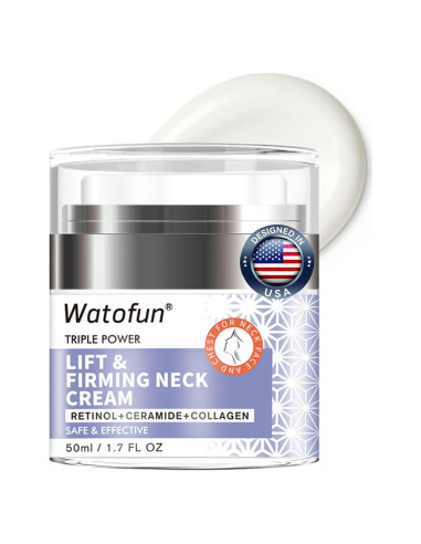 Crema Reafirmante para el Cuello Watofun - Antiarrugas con Retinol